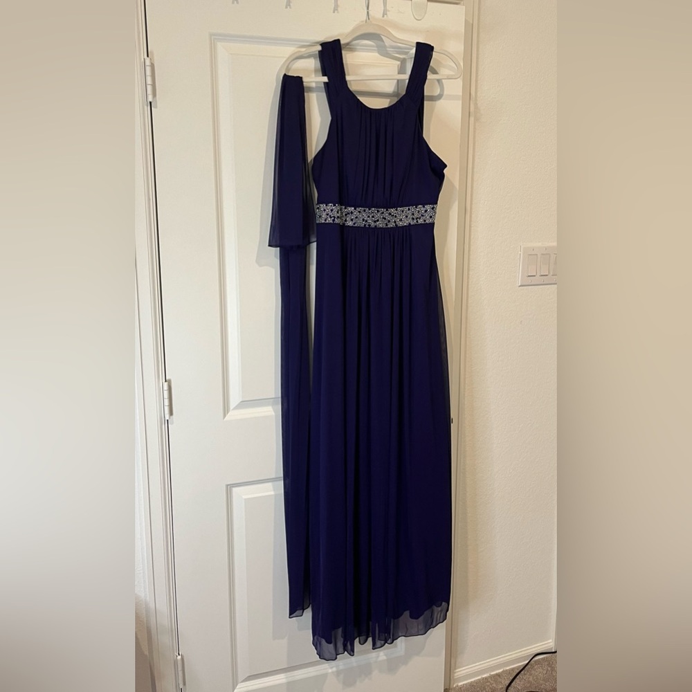 Sleek Purple Formal Dress